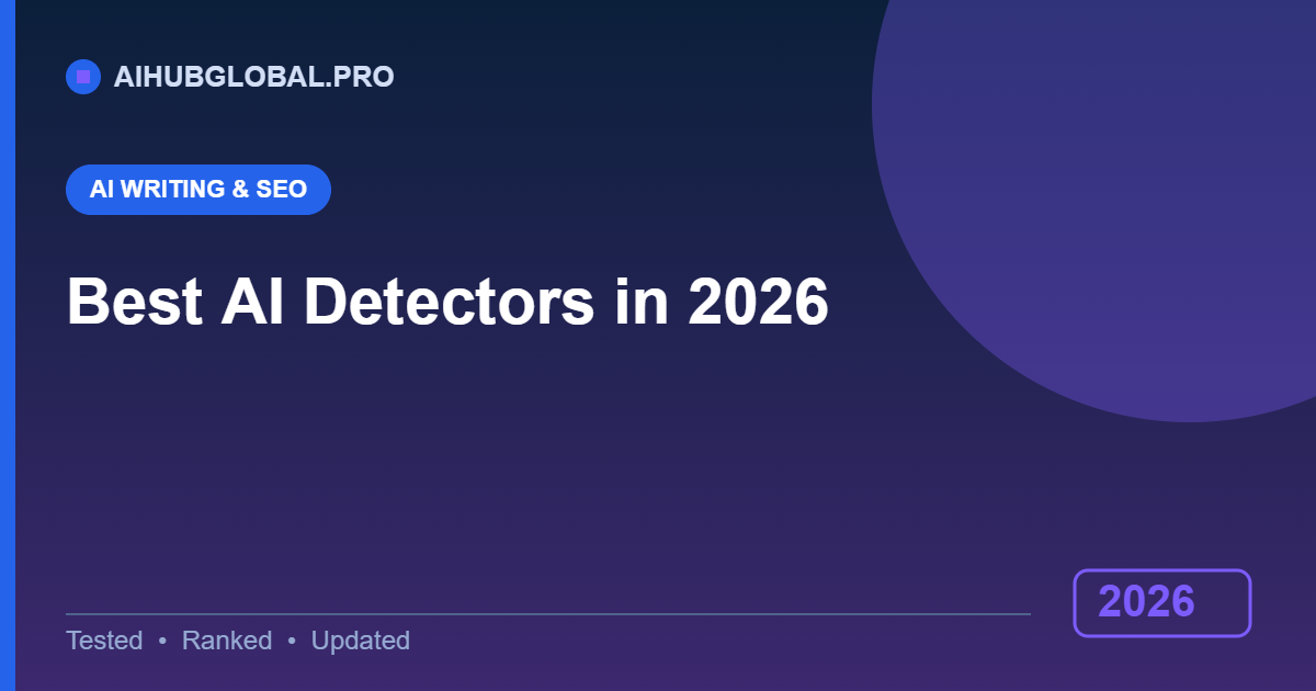 best AI detectors in 2026