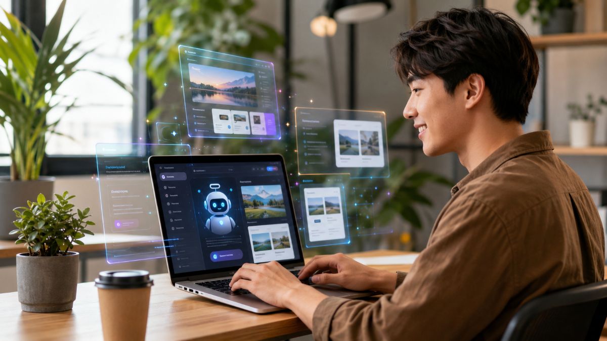 Build a beautiful website with AI on Hosting Pilot