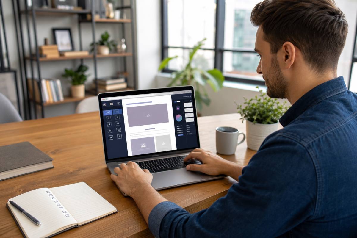 Following a step-by-step path to build a website with AI