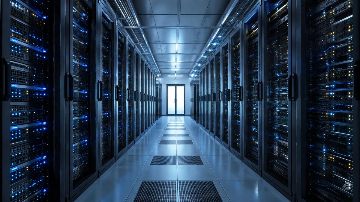 Web hosting for beginners: an all-in-one hosting dashboard concept with domain, WordPress and email