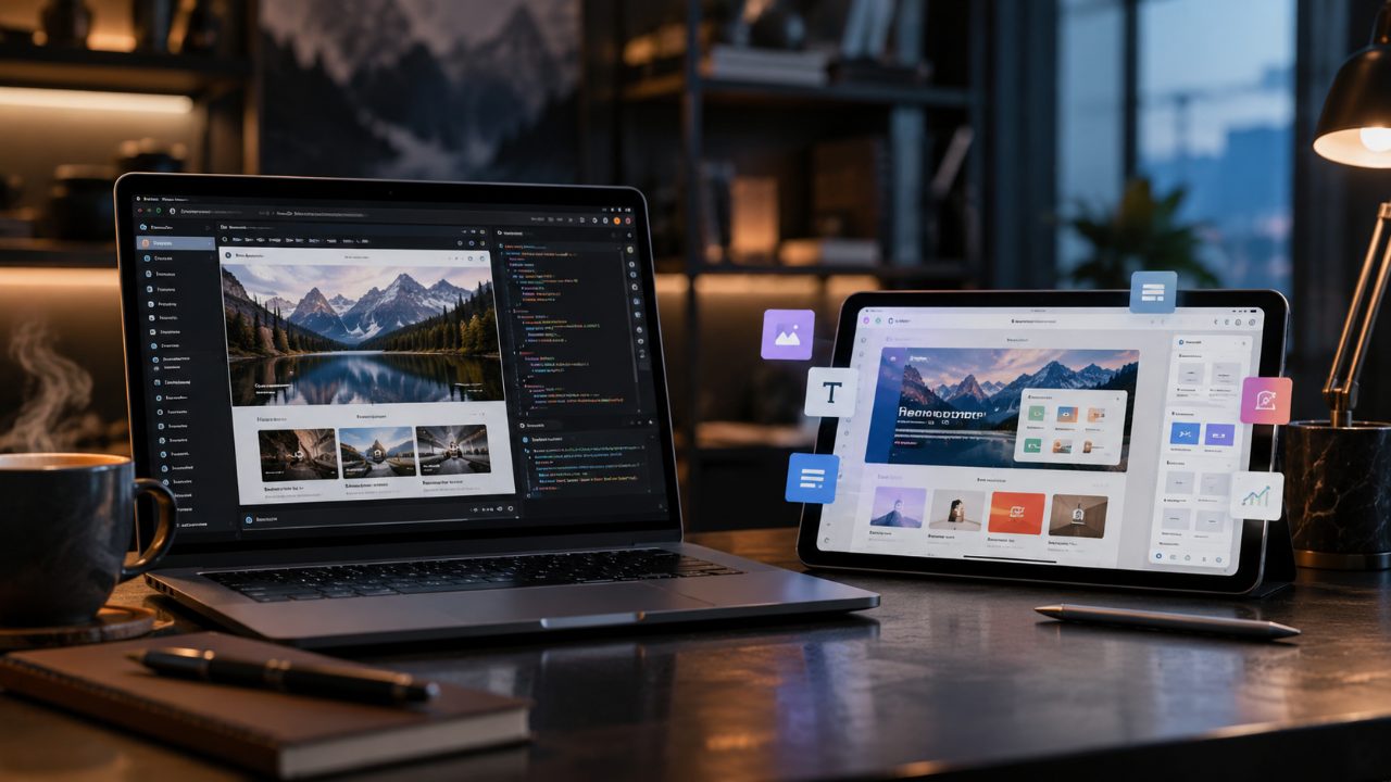 web hosting vs website builder