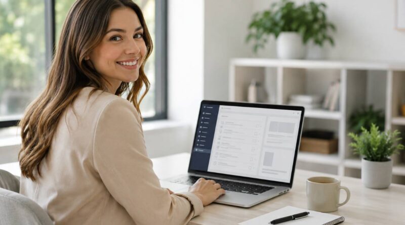 Reviewing a website launch checklist on a laptop before going live