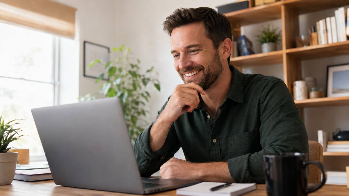 writer publishing the first post after they make a blog
