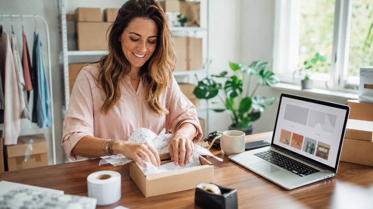 entrepreneur getting hosting and a domain ready to start an online store